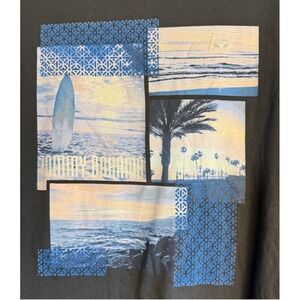Tommy Bahama 2XLB Board In Paradise Coal Gray Graphic Short Sleeve T-Shirt NWT
